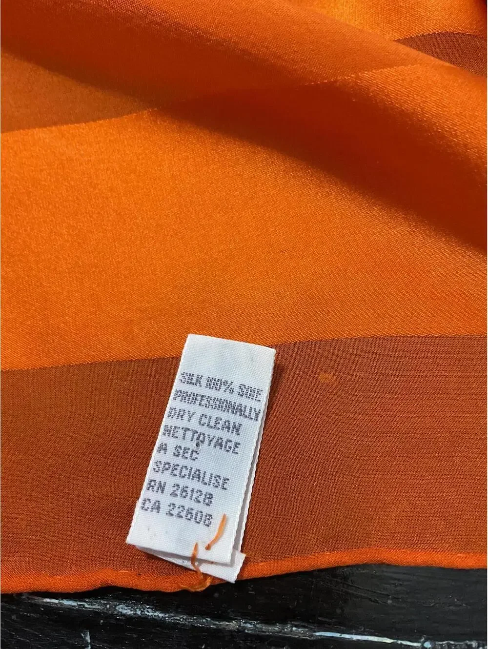Echo Vintage Orange Silk Women's Scarf